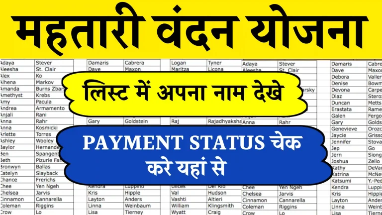 Mahtari Vandana Yojana List