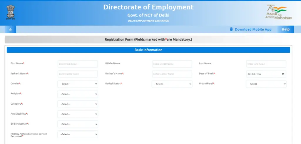 Rojgar Sangam Yojana Delhi